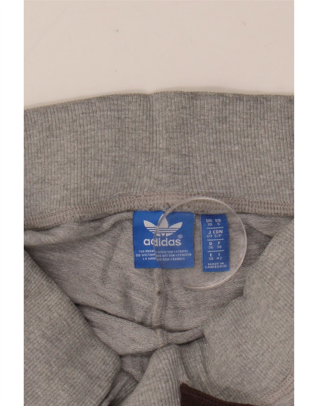 Adidas Træningsdragtsbukser til kvinder UK 10 Small Grå Flecked