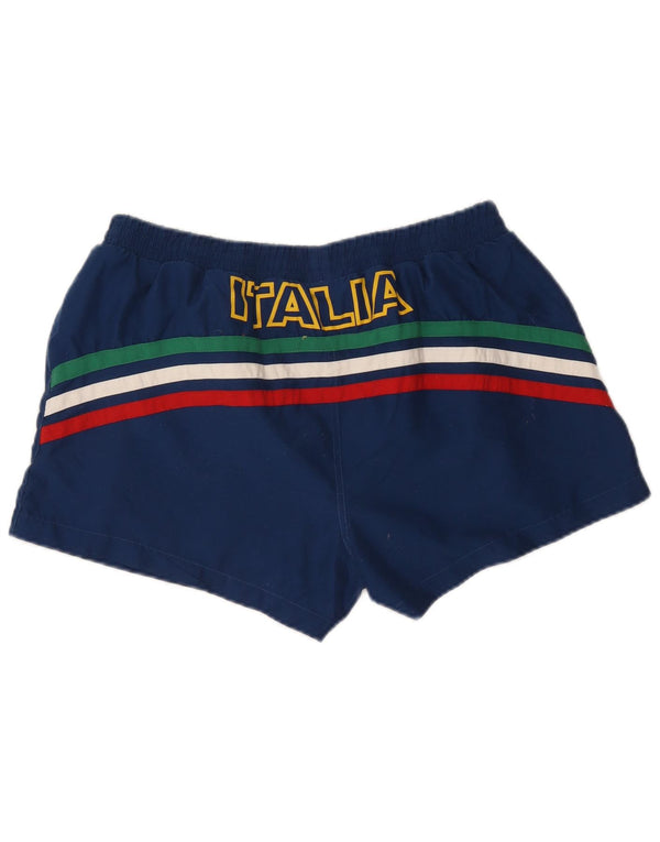 Diadora Herre Italia grafiske svømmeshorts XL marineblå