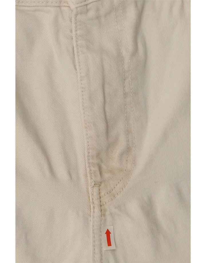 Zara Dame Straight Jeans EU 46 2XL W36 L26 Hvid