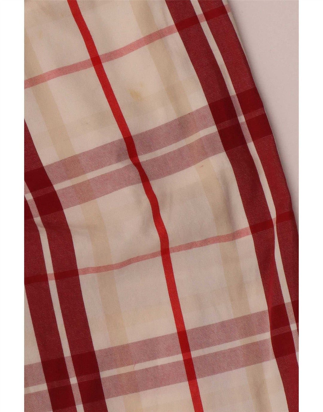 Murphy & Nye Chino-shorts til mænd W34 Store røde plaid bomuld