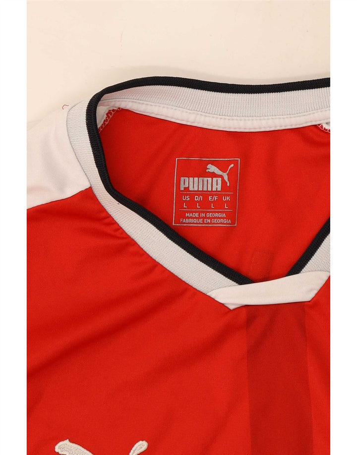 Puma Herre Arsenal Grafisk T-Shirt Top Stor Rød