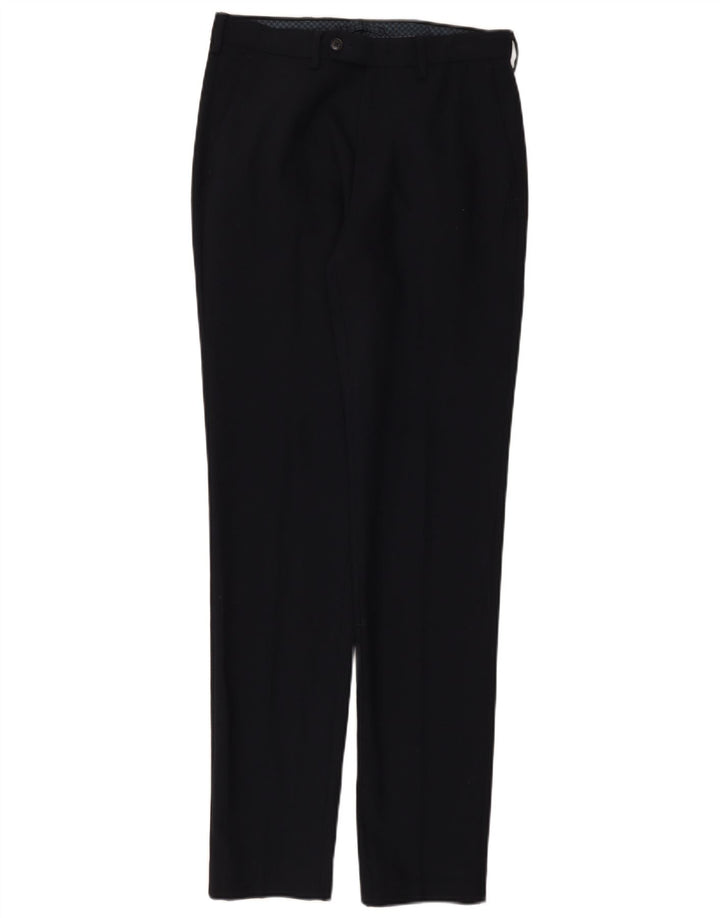 Marks & Spencer Herre Slim Suit Bukser W30 L33 Marineblå Uld