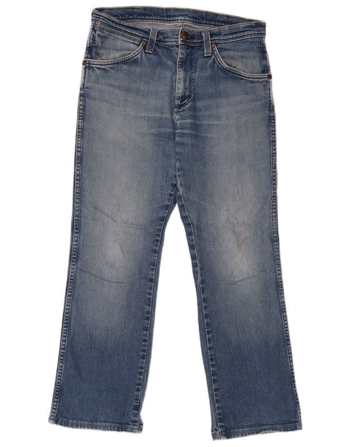 Wrangler Herre Alaska Straight Jeans W32 L28 Blå Bomuld