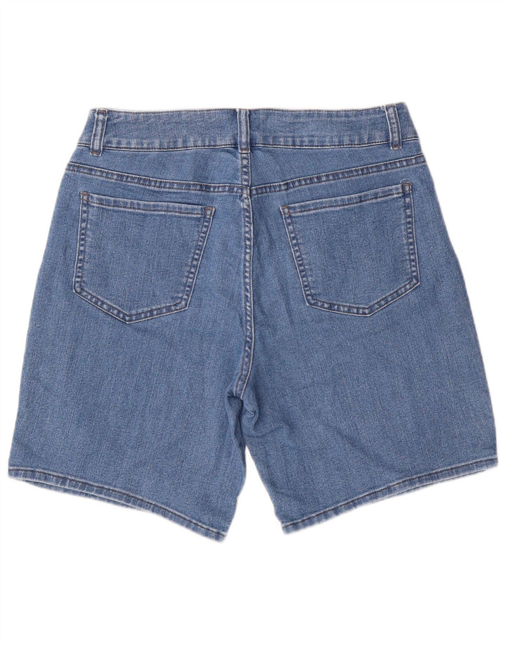 LEE Womens Riders Mid Rise denimshorts US 10 Large W30 Blue Cotton