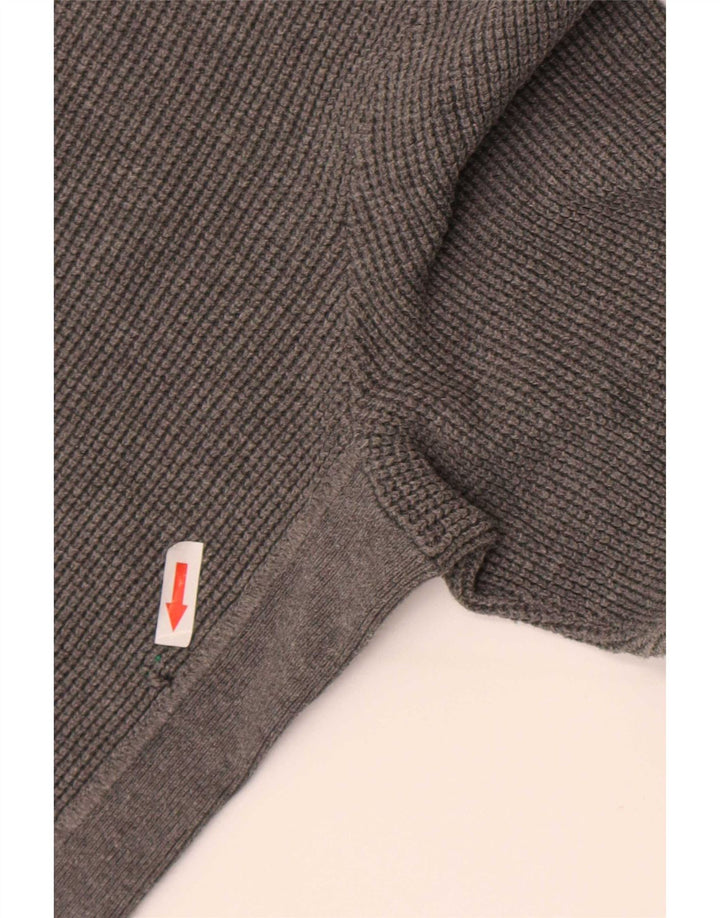 Gap Herre Crew Neck Jumper Sweater Stor Grå Bomuld