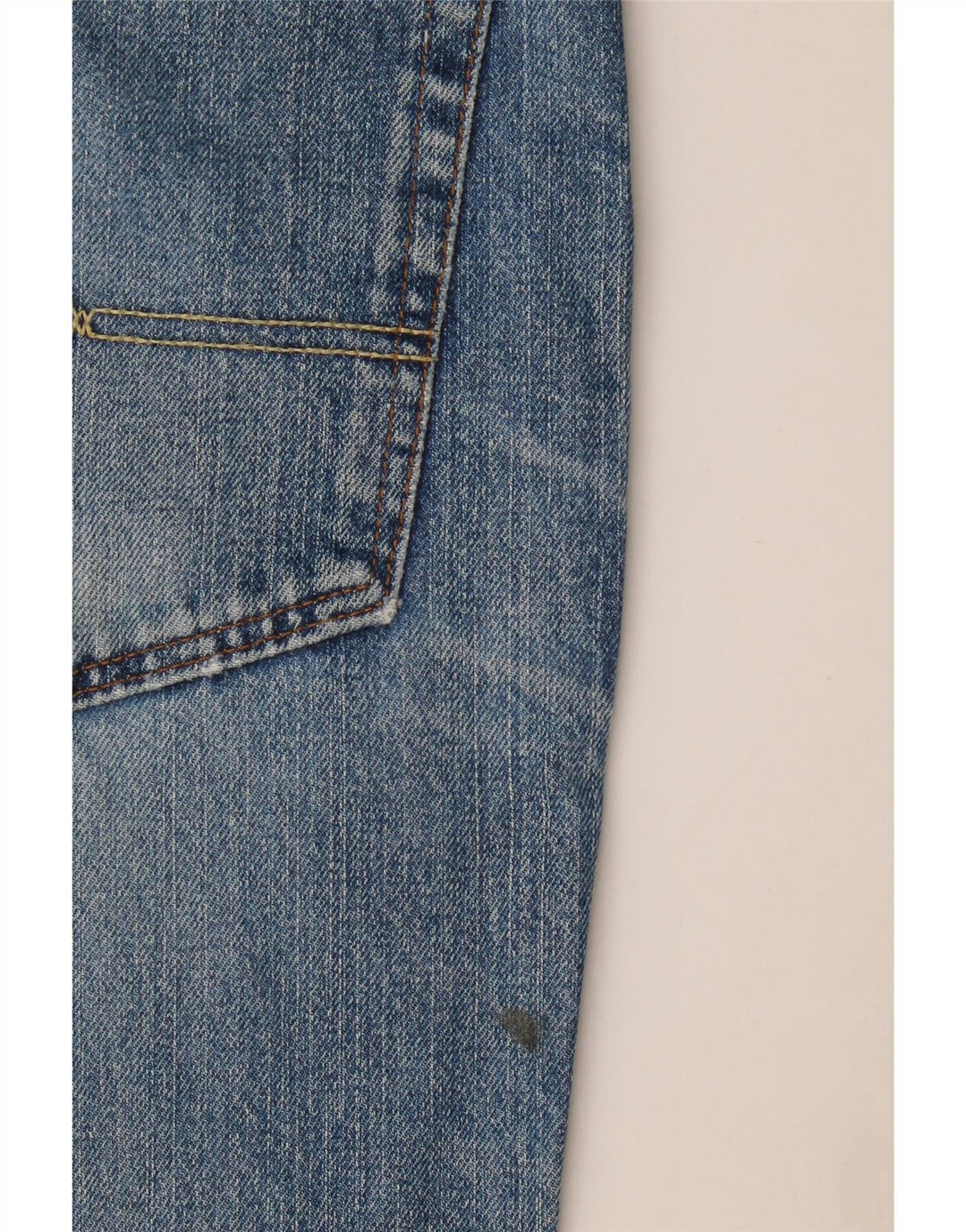 WRANGLER Straight jeans til mænd W36 L34 blå bomuld