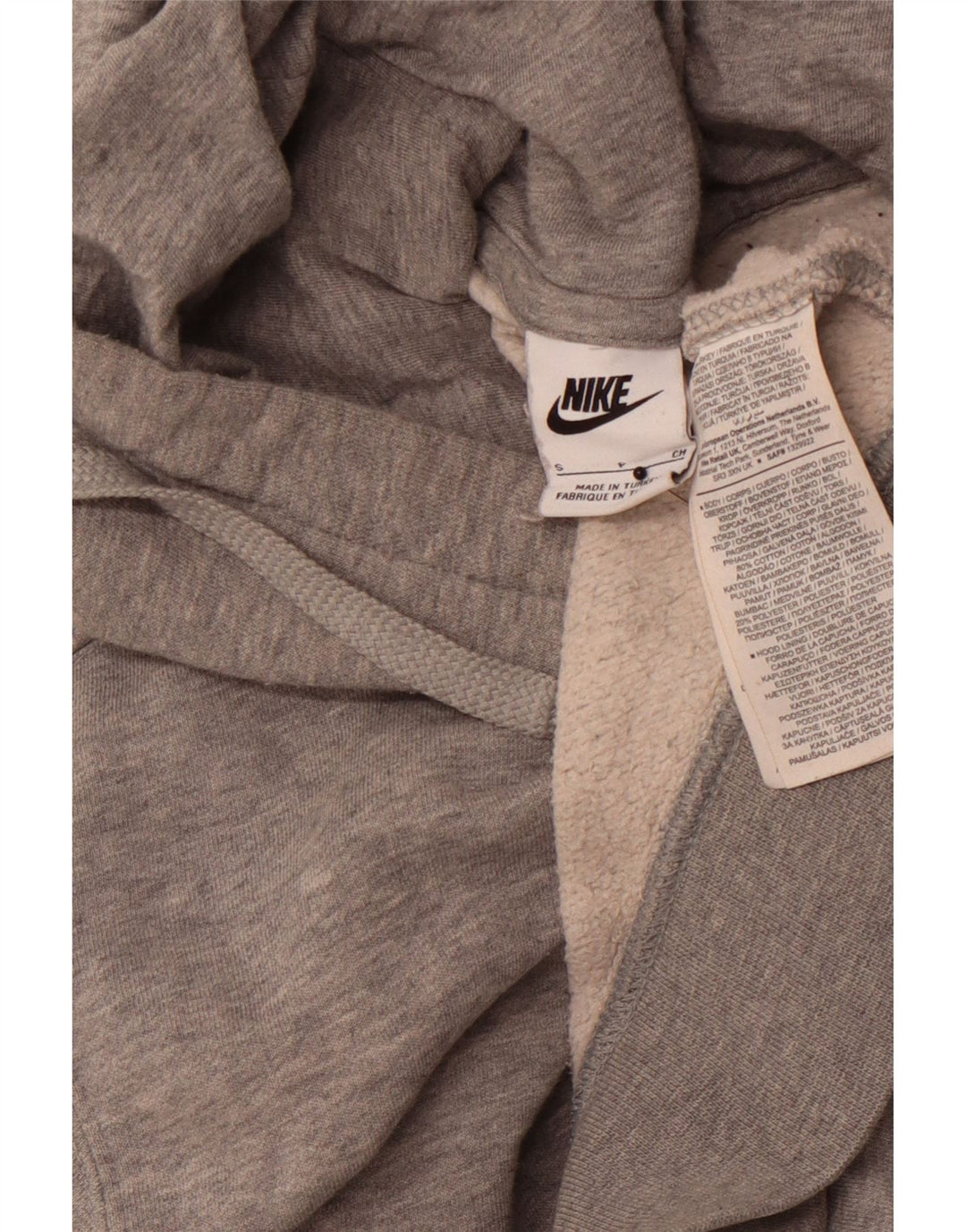NIKE Hættetrøje til mænd, lille grå bomuld