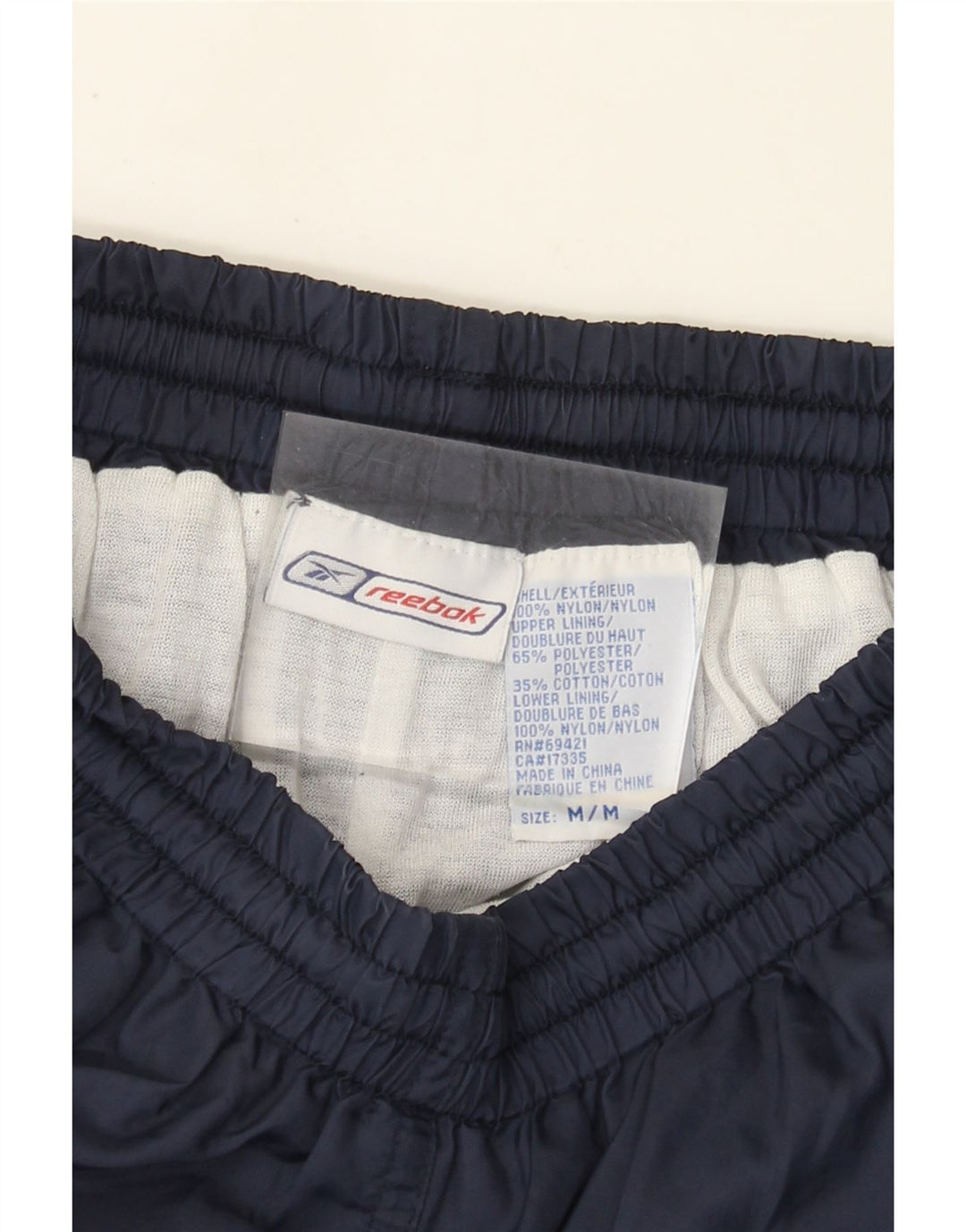 Reebok Træningsdragt bukser til mænd Medium marineblå nylon