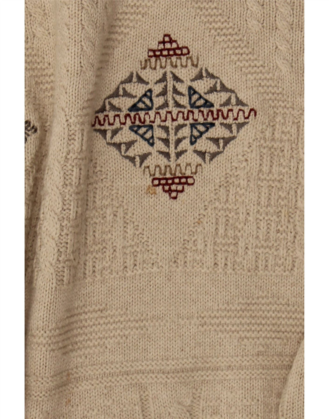 SIGNE INCOGNITO Mens Crew Neck Jumper Sweater IT 52/54 Large Beige Vintage Signe Incognito and Second-Hand Signe Incognito from Messina Hembry 