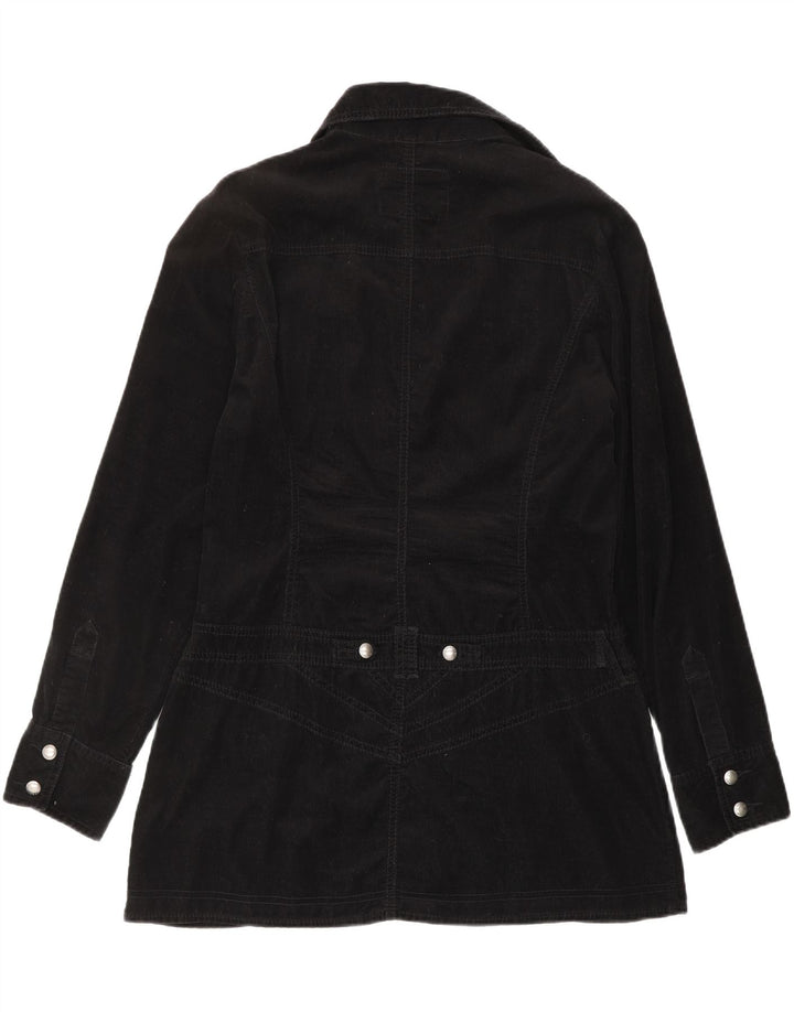 STREET ONE Womens Corduroy Jacket UK 16 Large Black Cotton Vintage Street One and Second-Hand Street One from Messina Hembry 