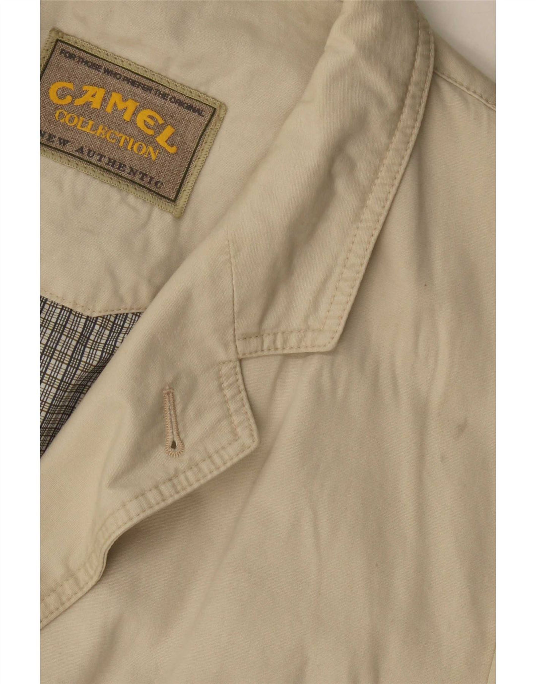 Camel Active Herre 3 Button Blazer Jacket UK 40 Stor Beige Bomuld