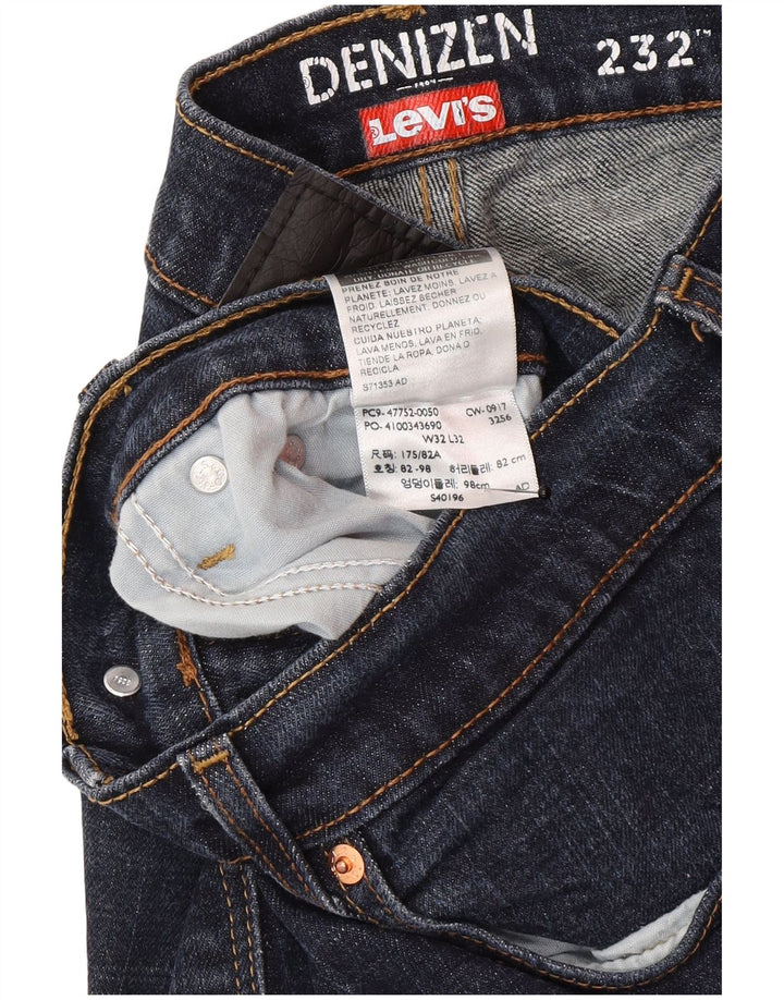 Levi's Herre Denizen Slim Straight Jeans W32 L32 Marineblå Bomuld