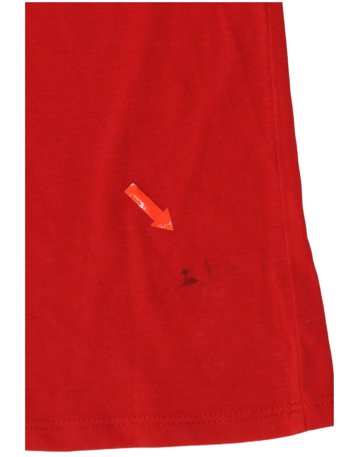 G-Star Dame Grafisk T-Shirt Top UK 10 Lille Rød