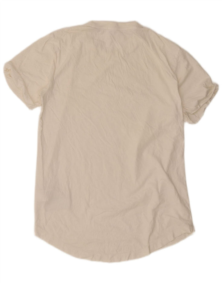 Calvin Klein Herre T-Shirt Top Medium Hvid Bomuld