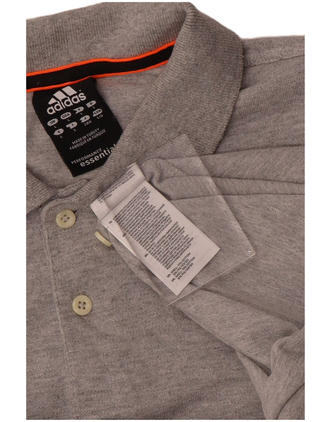 Adidas Herre Climalite Polo Shirt Stor Grå Bomuld