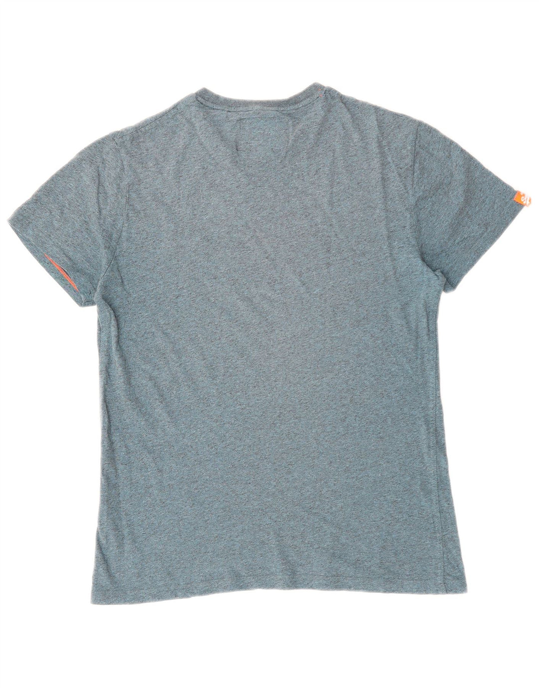 Superdry T-shirt top til mænd, stor blå flækket