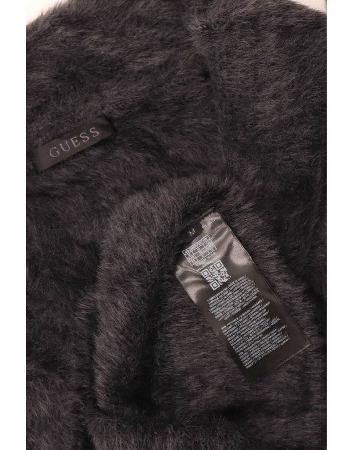 Guess Dame Rullehals Sweater UK 10 Lille Grå Polyamid