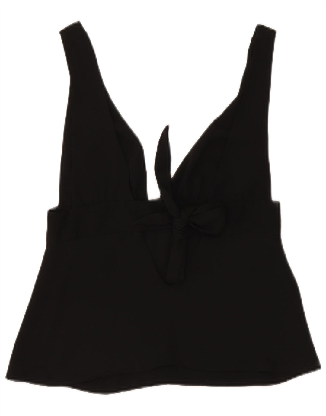 Zara Womens Sleeveless Crop Top UK 8 Small Black