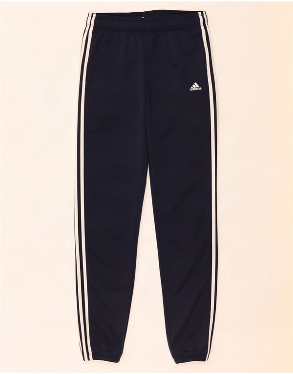 Adidas Drenge Træningsdragt Bukser Joggers 15-16 År Marineblå Polyester