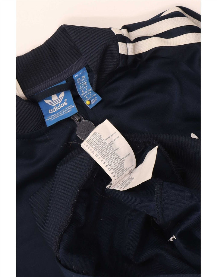 Adidas Drenge Træningsdragt Topjakke 13-14 År Marineblå Polyester