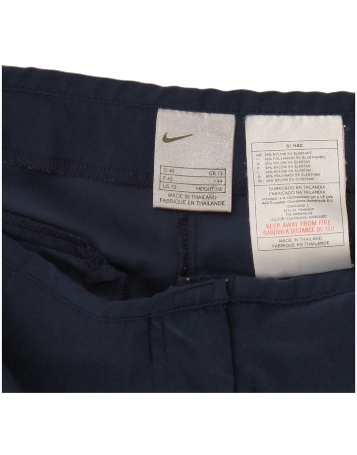 Nike Dameshorts UK 12 Medium W28 Navy Blue Nylon