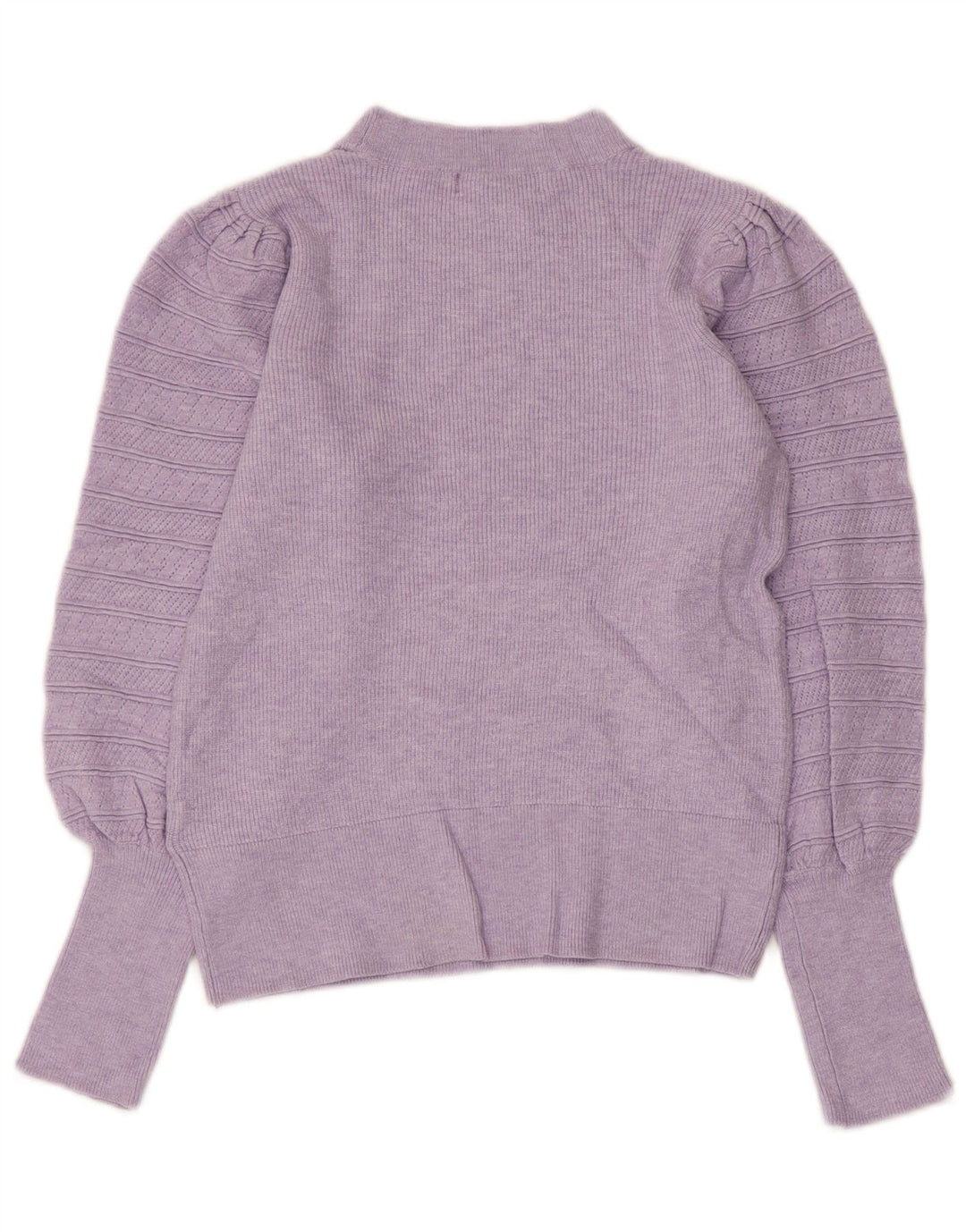 MARKS & SPENCER Dame Crop Crew Neck sweater DK 8 Small Purple