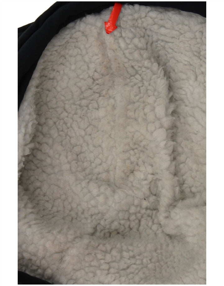 Superdry oversize polstret jakke med hætte til kvinder UK 10 Small Navy Blue