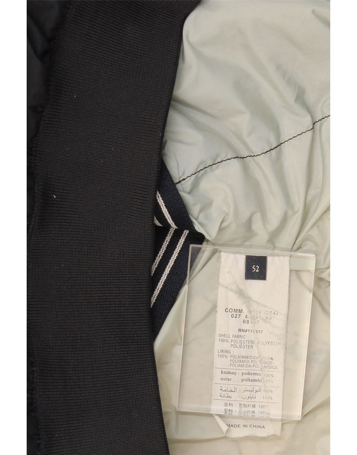 MARINA YACHTING Mens Bomber Jacket IT 52 XL Navy Blue Polyester