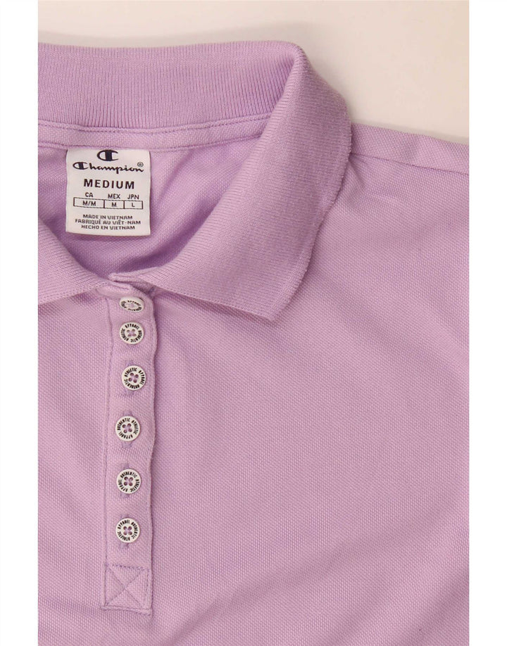 Champion Dame Polo Shirt UK 12 Medium Purple