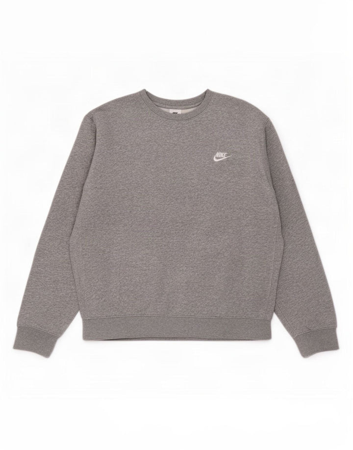 Nike Sweatshirt-trøje til mænd Medium Grey Flecked Bomuld