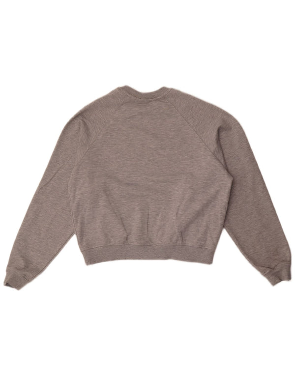 Zara Dame Oversized Sweatshirt Jumper UK 14 Medium Grey Bomuld