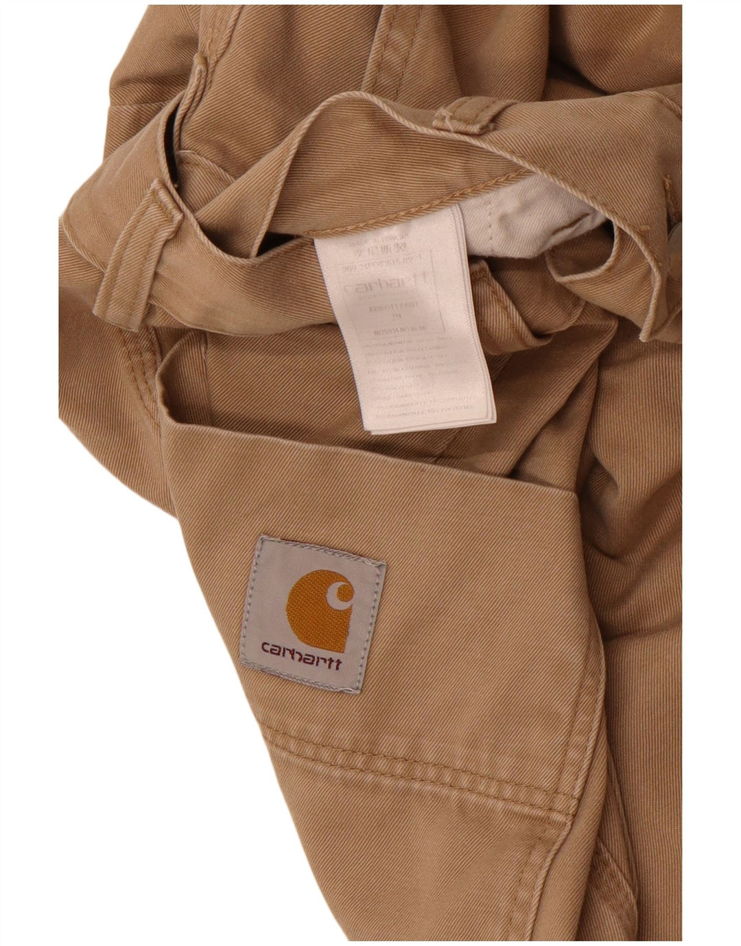 Carhartt Herre Pegged Chino Bukser W29 L26 Beige Bomuld