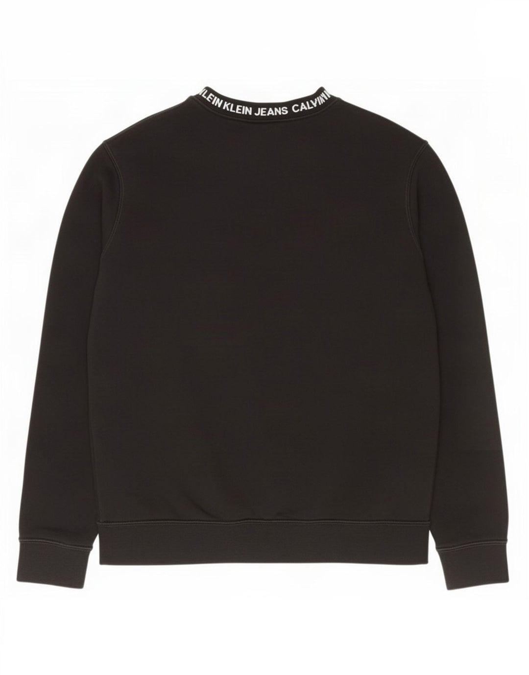 Calvin Klein Jeans Herre Grafisk Sweatshirt Jumper Medium Sort Bomuld