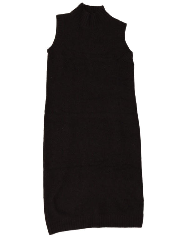 Zara Dame Ærmeløs Jumper Dress UK 14 Medium Grå