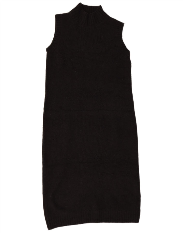 Zara Dame Ærmeløs Jumper Dress UK 14 Medium Grå