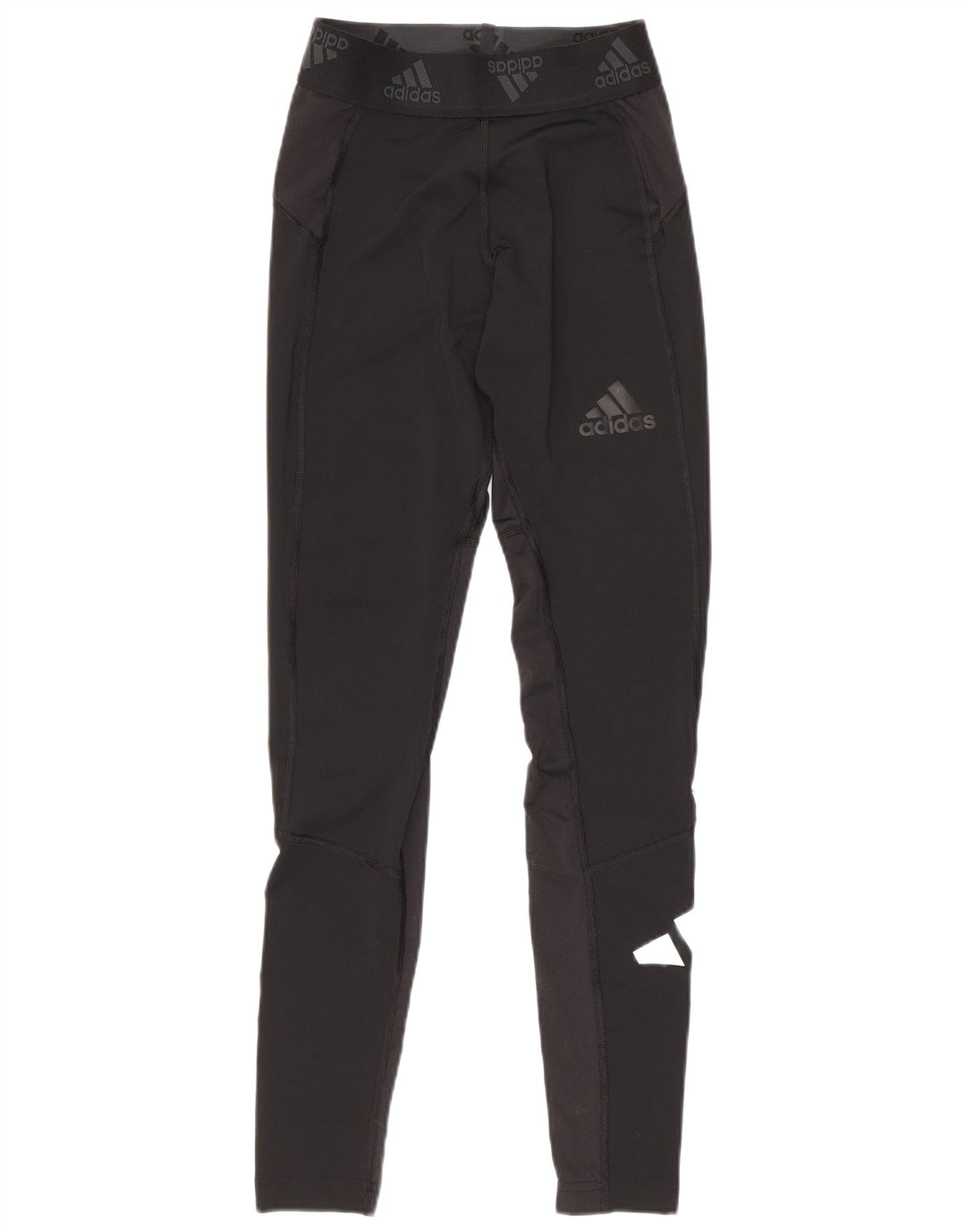 Adidas Graphic Leggings til kvinder UK 10 Small Black Polyester