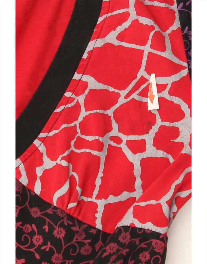 Desigual Kvinders Grafisk A-Line Kjole UK 10 Small Multicolored Geometric