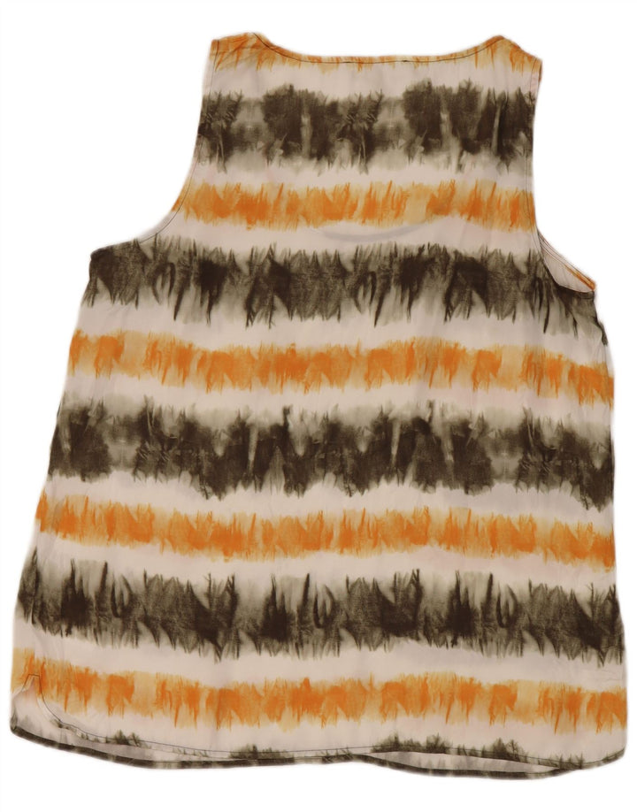 MICHAEL KORS Damevest Top UK 16 Large Multicolor Tie Dye Polyester