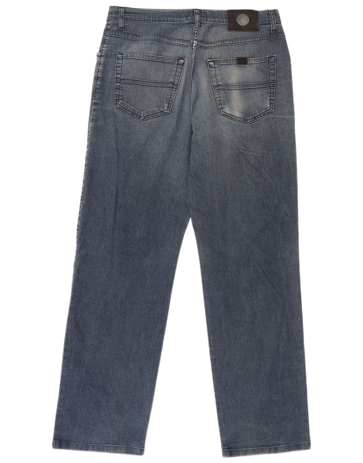 Trussardi Straight Jeans til mænd W34 L30 blå bomuld