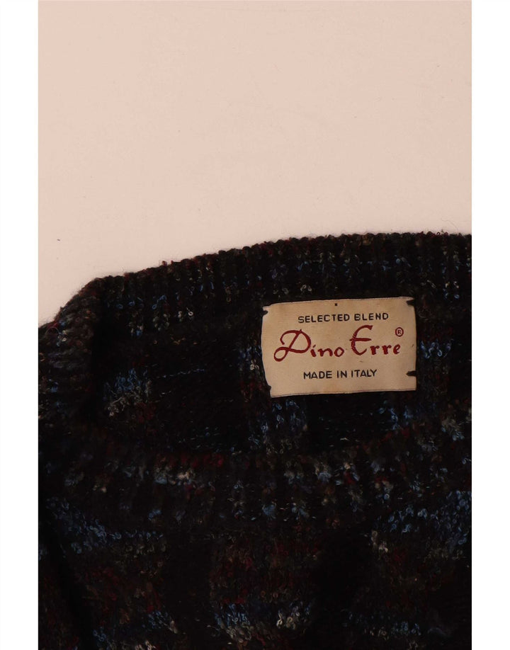 Dino Erre Herre Crew Neck Jumper Sweater IT 50 Medium Flerfarvet Stribet