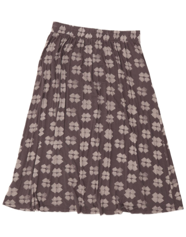 White Stuff A-line nederdel til kvinder UK 10 Small W32 Grå geometrisk viskose