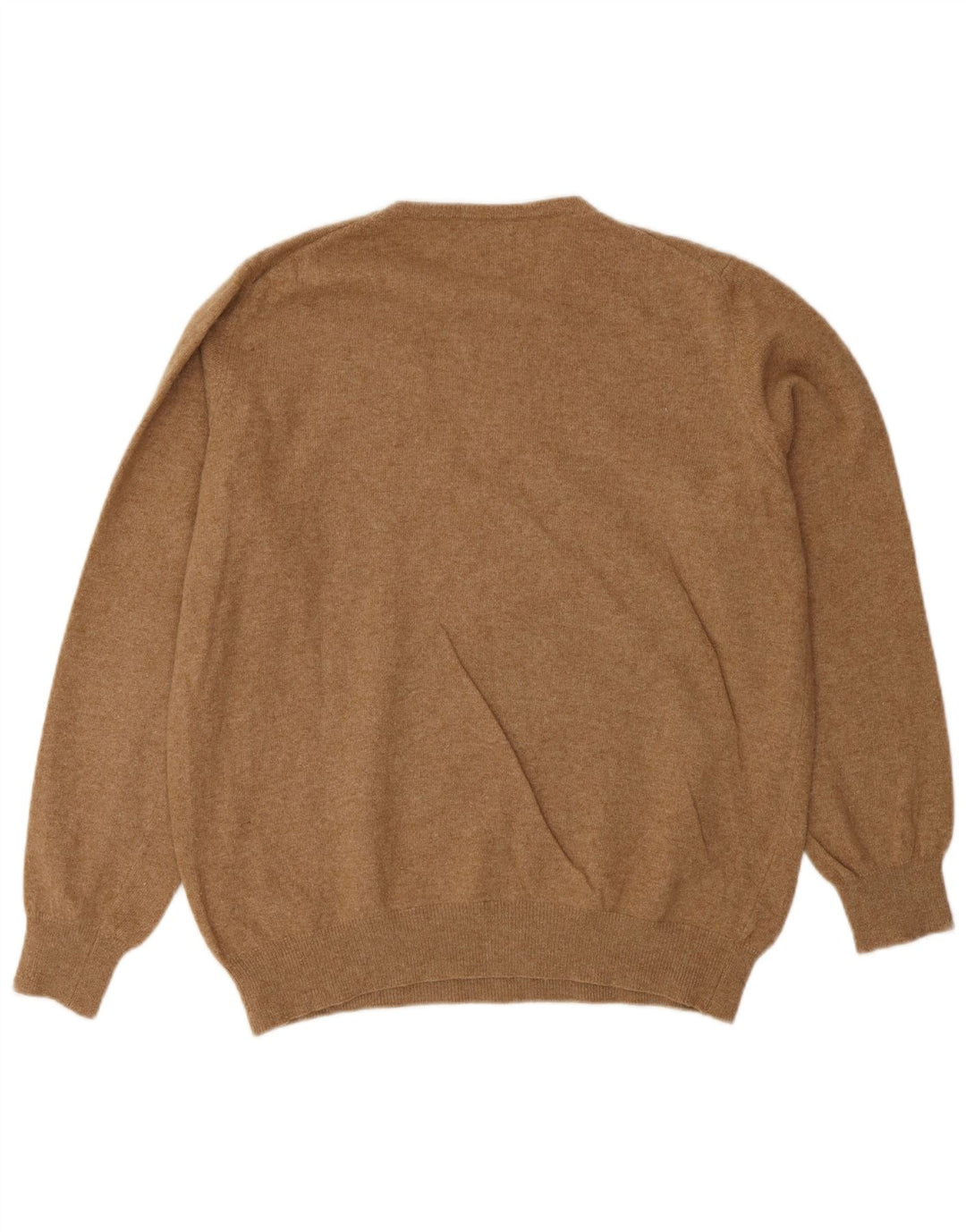 Benetton Herre sweater med rund hals, medium brun