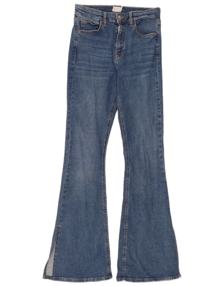 Topshop Dame Flared Jeans W28 L32 Blå Bomuld