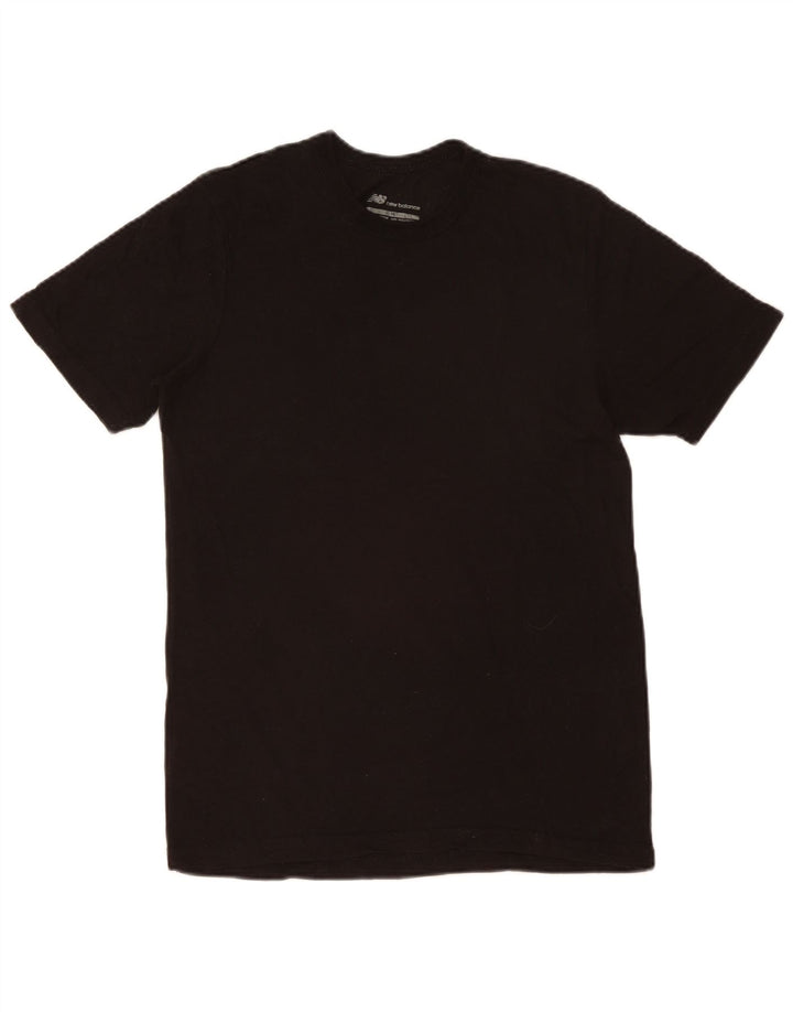 New Balance Herre T-Shirt Top Medium Sort Bomuld