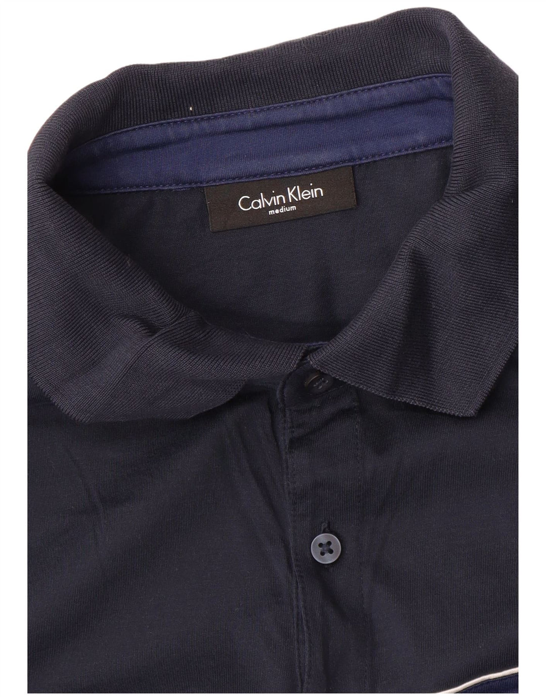 CALVIN KLEIN Herre poloshirt Medium Navy Blue Colourblock