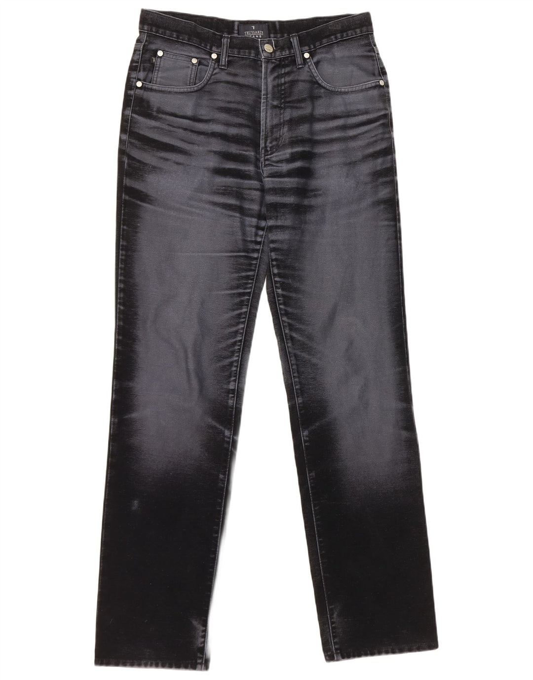 Trussardi Straight Jeans til mænd W30 L32 Marineblå bomuld