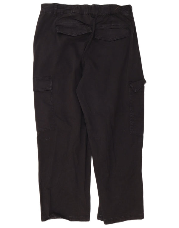 Marks & Spencer højtaljede Cargo-bukser til kvinder UK 16 Large W34 L26 Black