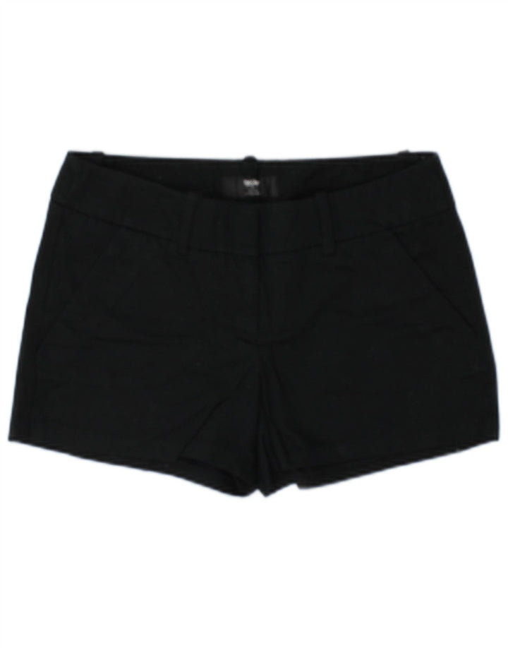 Mossimo Chino Shorts til kvinder US 2 XS W32 Sort Bomuld