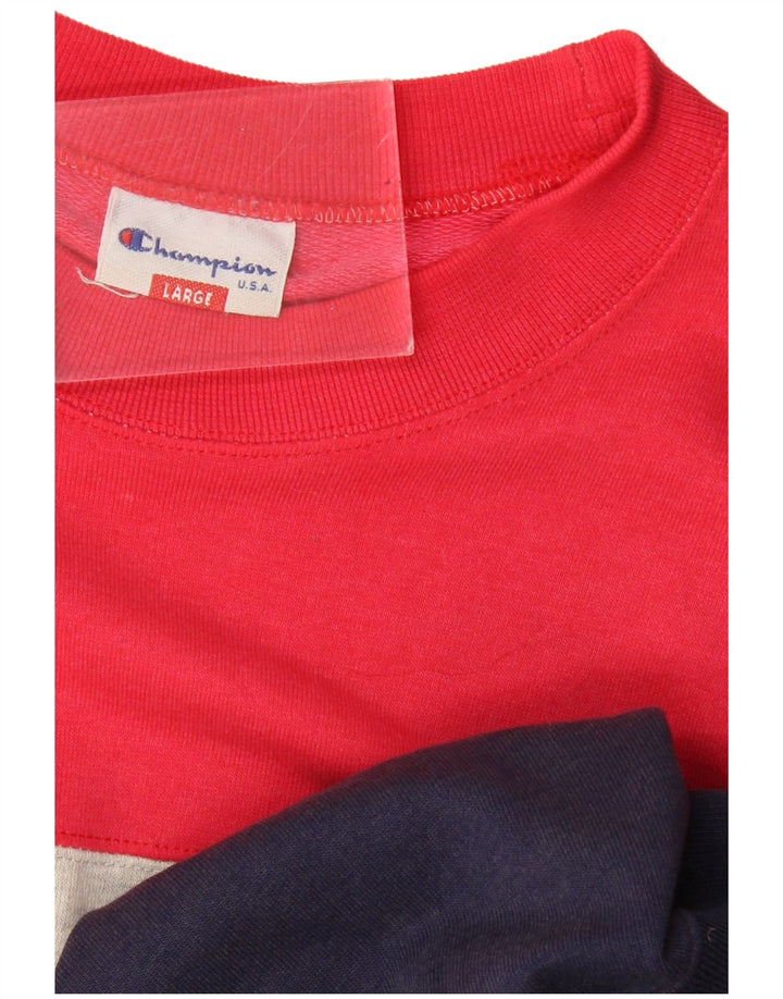 Champion Herre Grafisk Sweatshirt Jumper Stor flerfarvet Colourblock