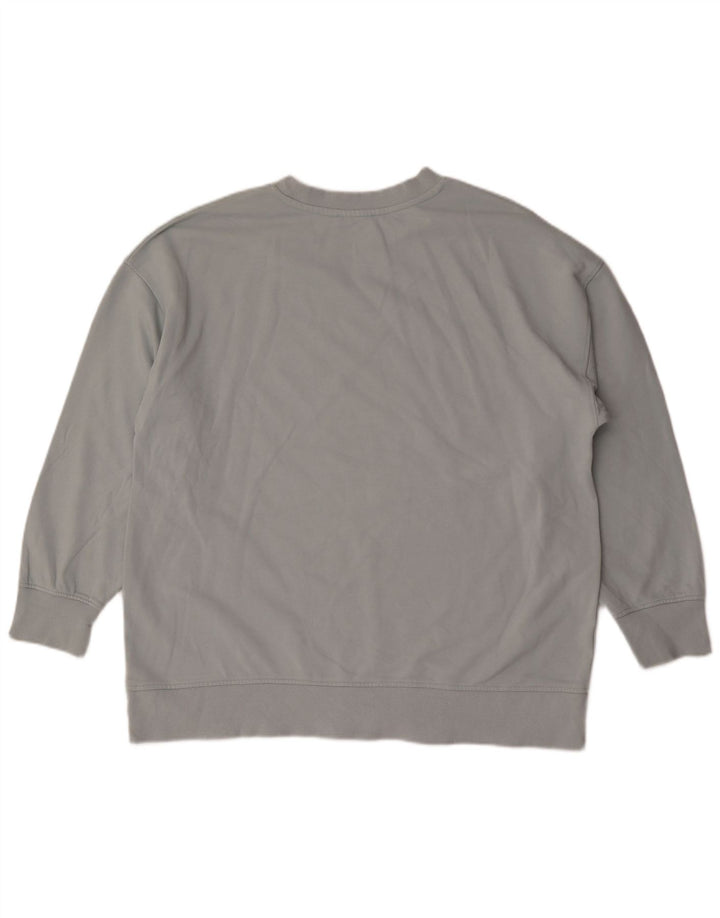Zara Herre Sweatshirt Jumper Stor Blå Bomuld